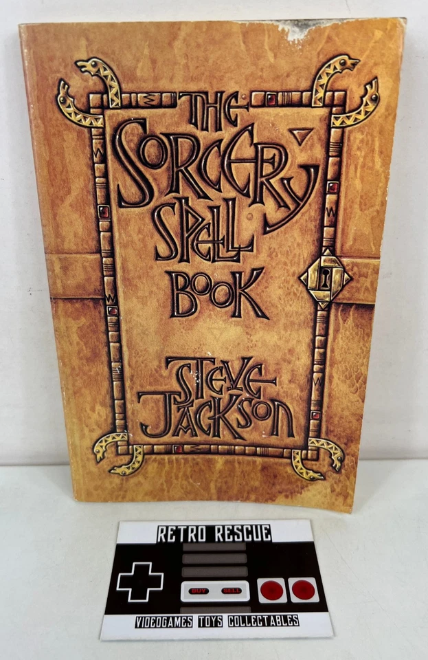 The Sorcery Spell Book Steve Jackson Vintage Adventure Book 1983 1st First - Image 1 of 4