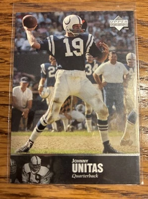 1997 Upper Deck Legends #9 Johnny Unitas - Baltimore Colts  - Image 1 of 2