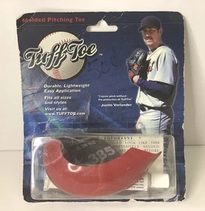 Tuff Toe Molded Pitching Toe Protector Red Left Foot New Sealed Verlander - Picture 1 of 4
