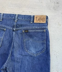 Vintage Lee Jeans Mens 34x32 Blue Riders Bootcut Denim Pants Western Cowboy USA - Picture 1 of 15