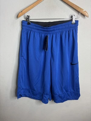 Pantalones Cortos de Baloncesto Nike Dri-FIT Para Hombre Medianos Azul AJ3914-480 Malla Atlética Logo Foto 1 de 4