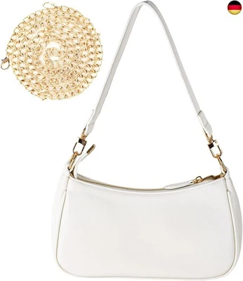 GWAWG PU-Leder-Umhängetasche für Damen, Clutch-Handtaschen mit Kette, Schultertasche f