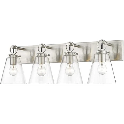 Z-Lite 483-4V-BN Harper Bathroom Vanity Light Brushed Nickel - Image 1 of 4