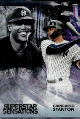 2018 Topps Chrome #SS-13 Giancarlo Stanton Superstar Sensations - Image 1 of 2