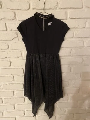 D-Signed Disney Descendants 2 EVIE - Sparkly Choker Studs Girl’s Dress SZ SM 7/8 - Image 1 of 4