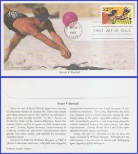 USA3 #2961 U/A MYSTIC FDC   Volleyball - Picture 1 of 1