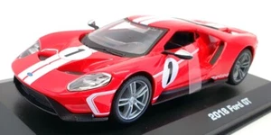 Burago 1/32 Scale Diecast #18 41163 - 2018 Ford GT #1 - Red/White - Picture 1 of 5