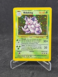 Pokemon Card Nidoking 11/130 Base Set 2 Holo - Picture 1 of 4