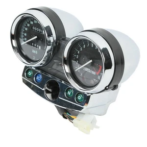 Chrome Speedometer Gauge Tachometer Fit For Kawasaki ZRX1200 ZRX 1200 2001-2008 - Picture 1 of 7