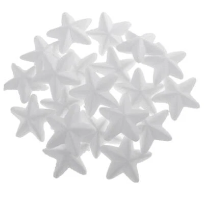 20pcs Star Shaped Modelling Polystyrene Styrofoam Ornaments DIY Accessory - Image 1 of 4