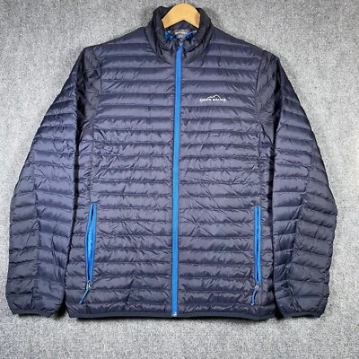 Eddie Bauer Jacket Mens Small Black Down Puffer 650 Fill Hiking Outdoor Coat - Image 1 of 4