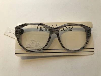 NOS 1980s Unused Vintage Gianni Versace 485-930 Grey Eyeglasses - Image 1 of 4
