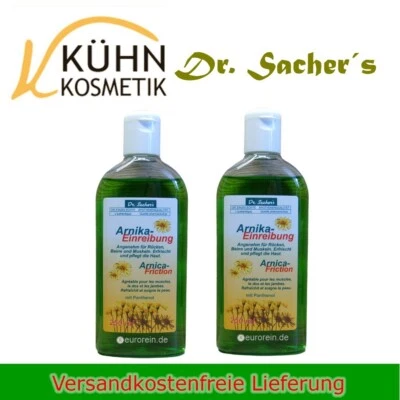 Arnika Einreibung 2 x 250ml Dr. Sachers Haut Pflege Massage Mittel Kühn Kosmetik