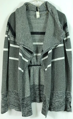 Suéter cárdigan de algodón tejido frente abierto Ivivva by Lululemon para niñas 12 Foto 1 de 4