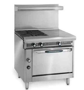 Imperial IHR-2-1HT-C Spec Series 36" Heavy Duty 2 Burner & 18" Hot Top Gas Range - Picture 1 of 2