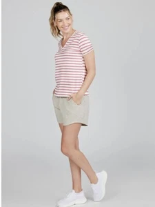Tasc Damen All Day V-Neck Coconut / Punch Tee Style TW883Y Größe S - Bild 1 von 12