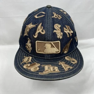 Gorra ajustada Denim MLB Teams Logotipos New Era 59Fifty Talla 7 1/2 59,6 cm ENVÍO GRATUITO - Imagen 1 de 18
