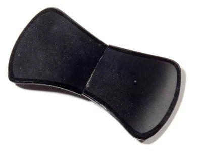 Checo Antiguo Victoriano Jet Negro Vidrio Luto Joyería Cinturón Bolso Zapato Hebilla Foto 1 de 2