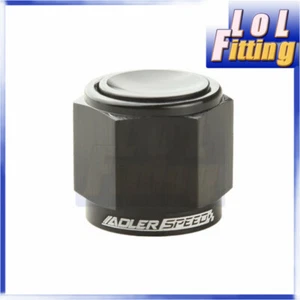 -8 AN AN8 -8AN Flare Cap Caps Block Off Fittings Aluminum Black - Picture 1 of 5