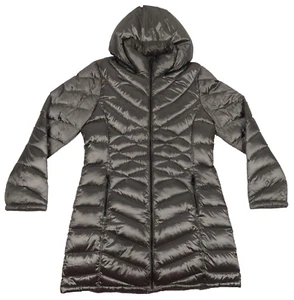 NWOT Calvin Klein Packable Quilted Premium Down Hooded Full Zip Puffer Jacket L - Picture 1 of 7