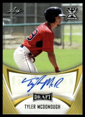 2021 LEAF DRAFT AUTO Tyler McDonough Auto #BA-TM4 R38 - Image 1 of 2