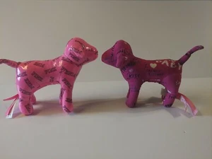 Victoria's Secret rosa Plüschhunde "I Love French Kissing" & "Pink" - Bild 1 von 12