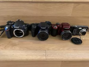 Canon Powershot SX540, Nikon D3200 Camera Lot For Parts - Picture 1 of 14