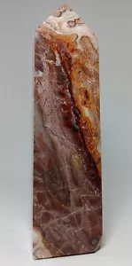 1.92LB Gorgeous Natural Druzy Mexican Crazy Lace Agate Tower Crystal Healing - Picture 1 of 16