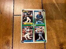 1990 TOPPS Baseball Card EMPTY Display Box UNCUT PANEL GEORGE BRETT WADE BOGGS +