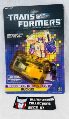 Transformers Original G1 1988 Triggerbot Ruckus MOSC Sealed - Image 1 of 2