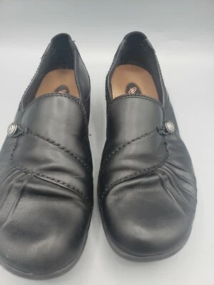 Rockport Cobb Hill Paulette Lightweight Black Leather Loafers Slip Ons US 9 M - Image 1 of 4