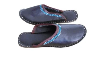 Women Clogs Leather Handmade Indian Casual Clogs Jutties Ballet Flats Black US 5 - Picture 1 of 6