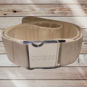 GUESS - Tan Beige Stretchy Belt - Stretch Elastic - 36" to 50" - Picture 1 of 5