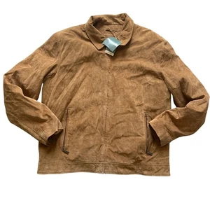 Mens Sonoma Life Style Leather Jacket Wheat NWT OW2942 Large - Picture 1 of 6