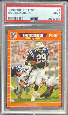 1988 PRO SET TEST #3 ERIC DICKERSON PSA 9 MINT ~ COLTS - HOF - Image 1 of 2