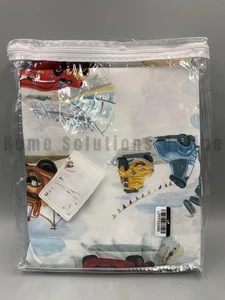 Pottery Barn Kids Disney Pixar Cars Organic Percale FLAT SHEET ONLY Twin #N184L - Picture 1 of 2