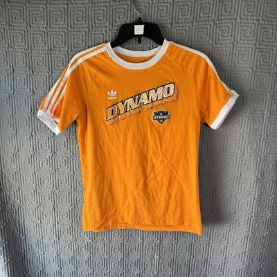 Футболка Adidas молодежный размер большой Houston Dynamo короткий рукав оранжевый  - Изображение 1 из 4