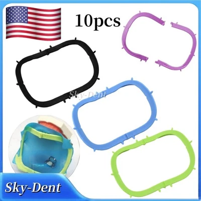 10x Soporte Dental Plegable Goma Presa Marco Hager Luz Película de Rayos X Herramienta de Barrera Foto 1 de 4