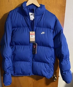 Nike Puffer Jacke Herren große Reißverschlusstaschen royalblau - Bild 1 von 5