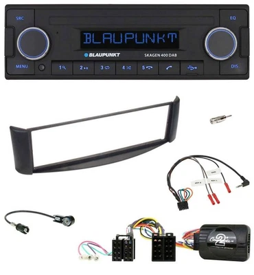 Blaupunkt DAB USB Bluetooth Lenkrad Autoradio für Smart ForTwo 04-07 schwarz - Bild 1 von 4
