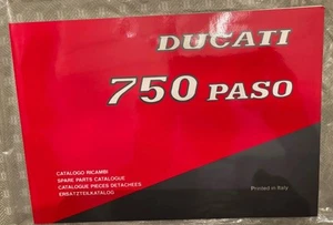 Ducati Paso 750 Spare Parts Book New old Stock Never Used - Picture 1 of 6