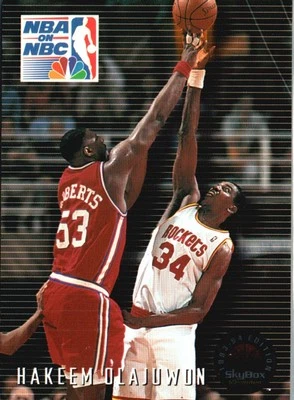 1993-94 SkyBox Premium #6 Hakeem Olajuwon - Image 1 of 2