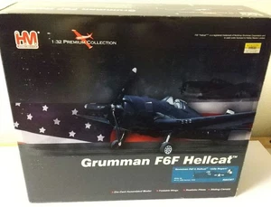 Grumman F6F Hellcat Modelo Avión Escala 1/32 Hélice Giratoria Alas Movibles - Imagen 1 de 7