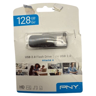 PNY Attache 4 128GB USB 3.0 Flash Drive High Speed Portable Data Storage Device - Image 1 of 4