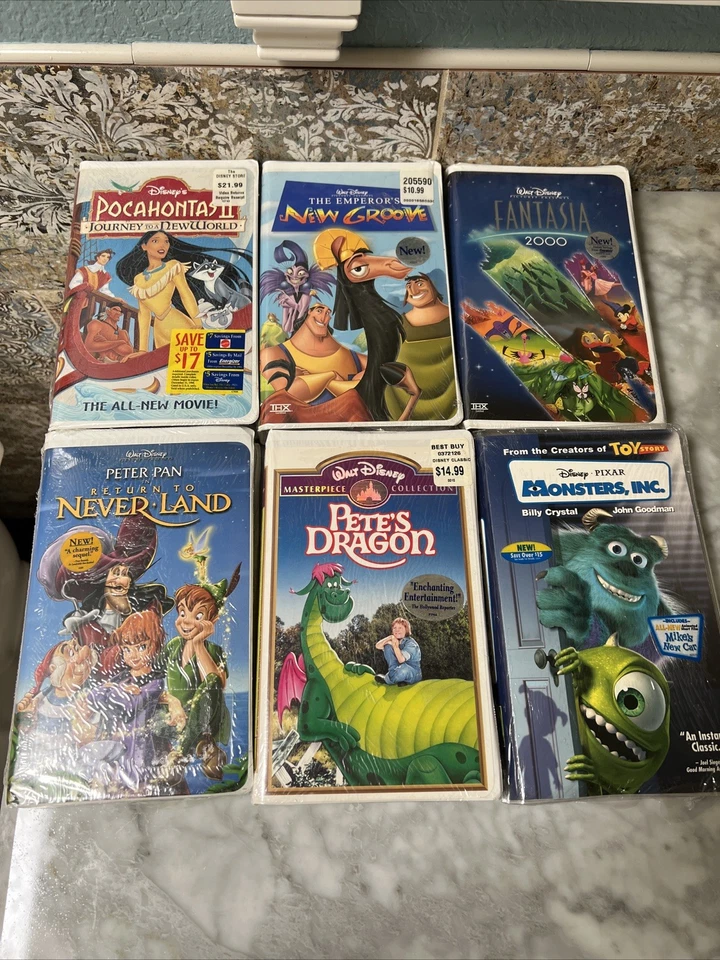 🔥🔥Factory Sealed Walt Disney VHS Movies Lot (Rare) 10 Dollars Each 🔥🔥 Foto 1 de 4