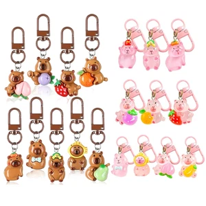 Capybara Keychain – Zipper Pull/Shoe Charm/Bookbag Clip YOU PICK - Picture 1 of 22