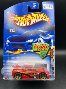 Hot Wheels Yu-Gi-Oh! Series Seared Tuned in Red Gold 5HO 2002 #084 - Picture 1 of 3