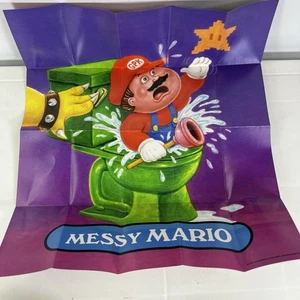 2012 GARBAGE PAIL KIDS BRAND NEW SERIES 1 BNS RACK PACK POSTER MESSY MARIO 9785 - Picture 1 of 2
