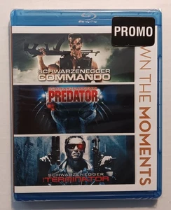 Schwarzenegger Triple Feature Blu-ray Commando/Predator/Terminator New & Sealed - Picture 1 of 3