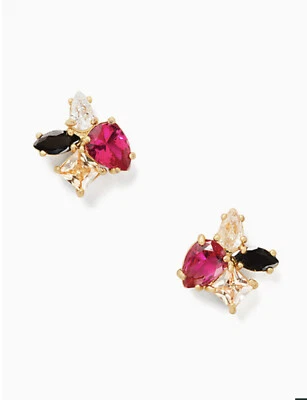🌸 NWT Kate Spade Flying Colors Cluster Stud Earrings Pink Multi o0r00083 - Image 1 of 4